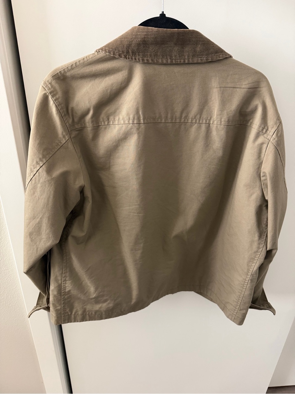 Uniqlo Khaki Utility Jacket with Corduroy Collar - Picture 3 of 3